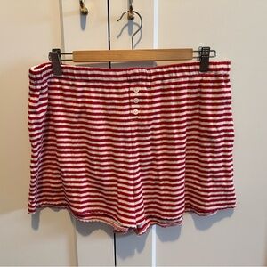 J.Crew Striped Pointelle Shorts | Size Large